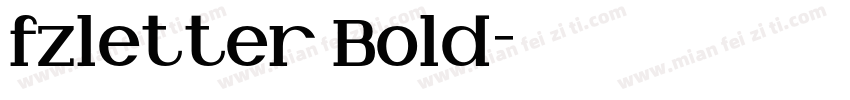 fzletter Bold字体转换